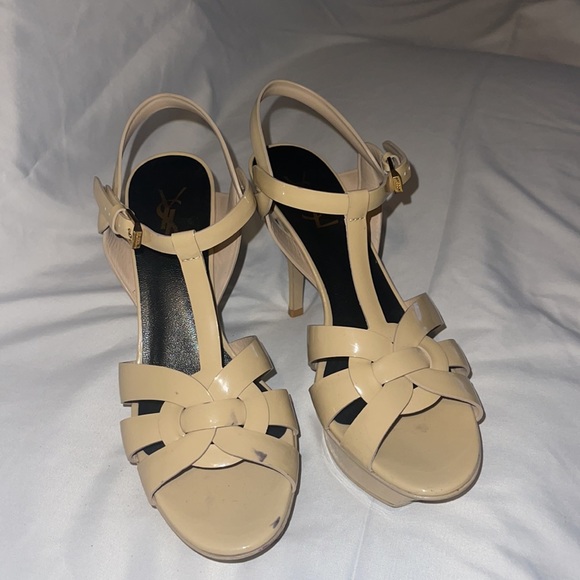 YSL shoes tribute platform high beige 7mm really good condition - Picture 6 of 8